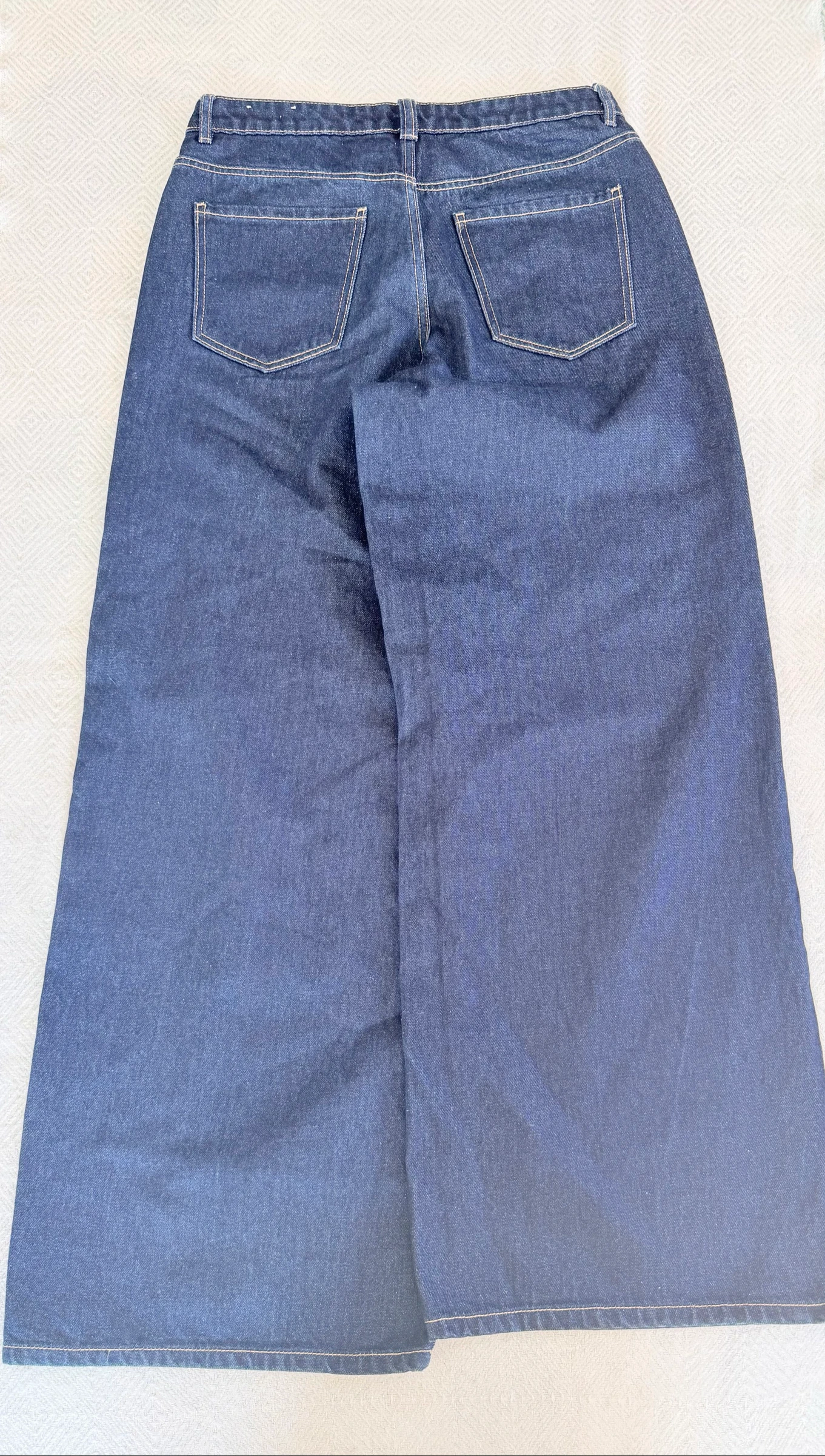Jeans azul rodado cintura alta tamanho 44 – photo 3